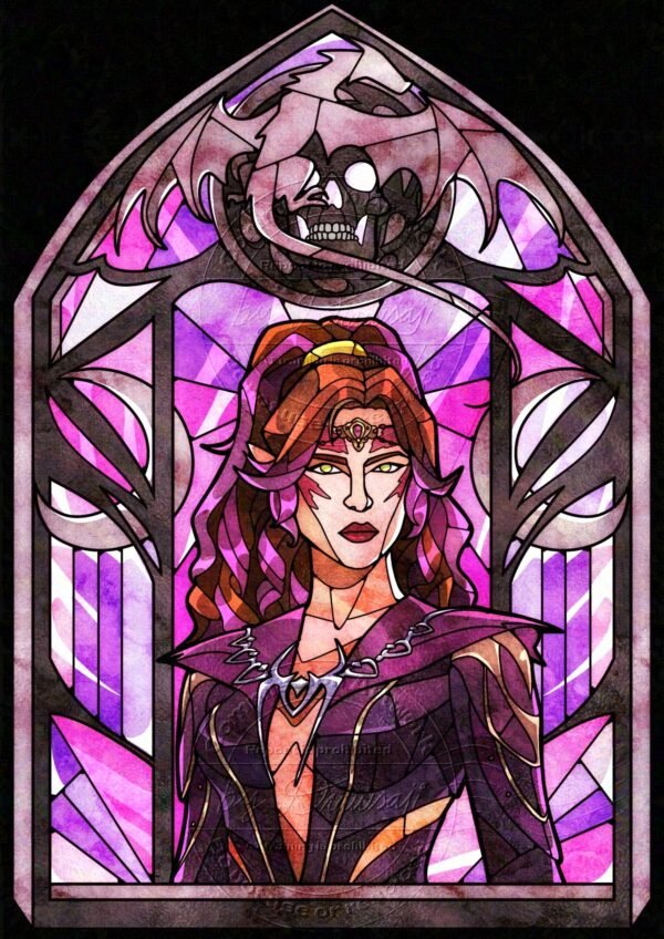 Ilustração Personalizada em Estilo Vitral (Retrato)